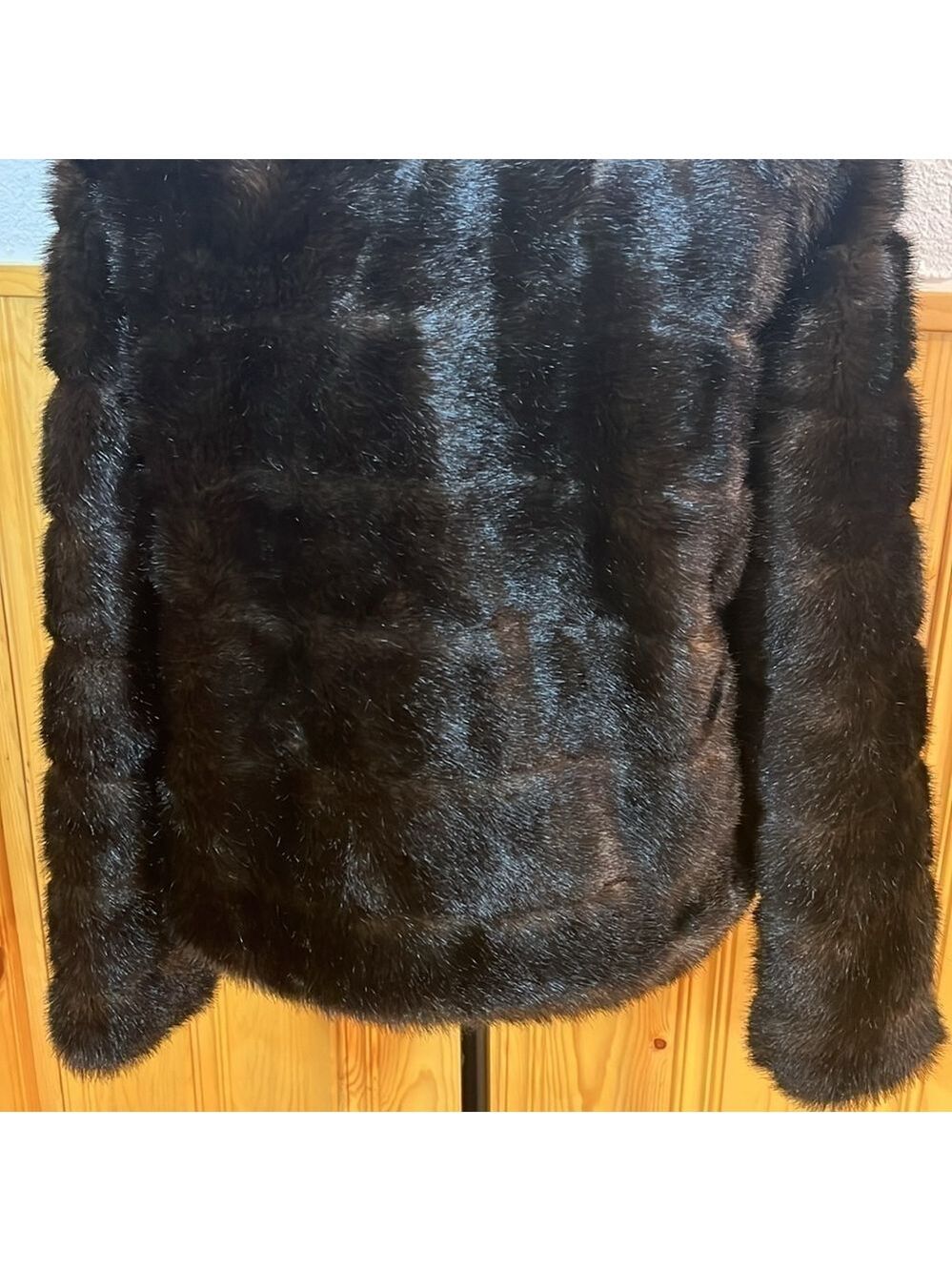 Giacca Reversible Faux Fur Jacket Sz-M - Picture 6 of 11